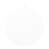 A white, circular wireless charging pad featuring a faint logo. The design is ultra-thin and smooth in texture.