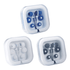 Colour Pop Earbuds with Microphone in blue and white packaging, featuring various earbud sizes and a logo.