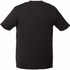 A black short sleeve tech tee for men featuring a simple design and a logo on the back.