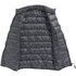 A men's Mercer insulated vest in grey with a zip closure and a logo on the inside.