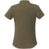 A women's short sleeve polo shirt in olive green, featuring a classic collar and a smooth finish on the back.