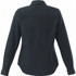 A women's long sleeve button-up shirt in dark green, featuring a back yoke and button cuffs. Includes a logo.