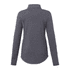 A women's eco knit quarter zip jacket in dark grey with long sleeves and a high collar. It features a logo.