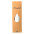 A drink bottle in a white finish, packaged in a brown box with a cut-out design and a logo.