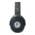 A pair of black Skullcandy Riff Wireless headphones with a logo on one ear cup.