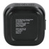 A black Recycled ABS Whammo 2 Bluetooth Speaker with control buttons on top and rounded corners.