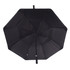 A black 60” vented tipless golf umbrella, featuring a sturdy frame and a comfortable grip handle.
