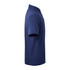 A navy blue men's polo shirt featuring short sleeves and a collar, with a logo on the chest.