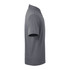 A grey men's polo shirt with short sleeves and a collar, featuring a logo on one side.