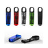 A collection of five brightly coloured tool sets in blue, red, green, and black, with a transparent casing displaying the tools inside.