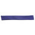 A blue fabric strip for a straw hat, featuring a toggle for adjustment. It has a simple design with no branding visible.