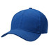 Acrylic cap in a vibrant blue colour, featuring a solid design and an adjustable back. It includes a logo.
