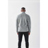 A men's grey Bergen Sherpa fleece jacket, viewed from the back, featuring a logo on the upper back.