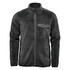 A grey men's Bergen Sherpa fleece jacket with a zip front, a chest pocket, and a logo on it.