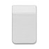 A Lycra Phone Wallet in a smooth, white finish, featuring a single pocket for cards or cash.