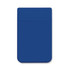 A Lycra phone wallet in a solid blue color, featuring a slim design with a single pocket for cards and cash.
