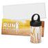 A Yeti Premium Cooling Towel in a tube, featuring a black lid and a full-colour design with orange and white accents.