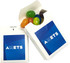 A white flip lid cardboard box filled with multicoloured JELLY BELLY jelly beans and featuring a logo on the front.
