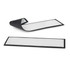 A black bar runner with a textured surface, featuring two mats, one rolled and one flat.