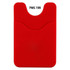 A red Smart Wallet featuring a pocket design, suitable for holding cards and with a logo.