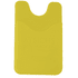 A yellow phone wallet with a cut-out design and a discreet logo. It features a slim pocket for cards.