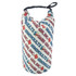 A 2L full colour dry bag with a PVC window, featuring a white background with multicoloured text and a black clip.