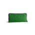 A green foldable tote bag with a zip closure, featuring a logo on one side.