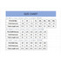 A size chart for a unisex RPET sublimated round-collar tee shirt, detailing measurements for men, women, and kids.