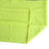 A bright yellow polyester short-sleeve polo shirt with a reflective design and a logo.