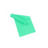 A green latex-free TPE fitness resistance band, rolled partially out, designed for leisure and sports activities.