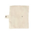 A beige pouch with a snap closure, designed to hold cutlery pieces. It features a subtle textured fabric.