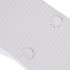 A close-up of white EVA material with ribbed texture and circular indentations. The image features a logo.