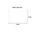 A tissue box design featuring a rectangular shape with specified dimensions of 190mm by 137mm.