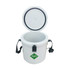 A 12L white ice bucket with a removable lid and handy rope handles. Features a logo on the front.