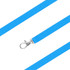 A blue bootlace lanyard with a silver clip, suitable for holding ID cards or keys.