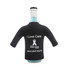 A drink bottle with a black long sleeve cooler featuring a logo and the text "I Love Cans".