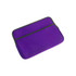 A purple laptop bag with a black zipper and trim, featuring a sleek, minimalist design.