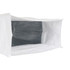 A white Tyvek cooler lunch bag with a silver insulated interior, featuring a simple design and no visible branding.