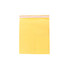 A small padded bubble envelope in yellow, featuring a sealable flap and logo branding at the top.