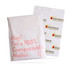 A large white biodegradable mailer bag featuring a logo and text indicating it is 100% compostable.