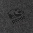 A grey felt file folder with a black panda logo and the word "promo" underneath.