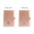 A textured, beige PU notebook with a clasp, featuring options for screen printing and debossing.