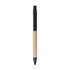 A Kraft paper ball pen with a black clip and tip. The body has a natural brown paper finish.