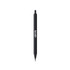 A plastic pen with a sleek black barrel, featuring a clip and a brand logo.