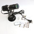 A 25W advertising LED logo projector light in black with a remote control and installation instructions.