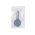 A blue Air Tag protective case in a clear plastic packaging. The case features a loop for attachment.