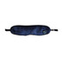 Bluetooth sleep headphones in navy blue with a soft, plush texture and an adjustable strap. Features a branding logo.