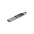 A silver backlit logo flash drive with a stylus tip. Features a sleek design and a branding area.
