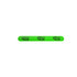 A green silicone slap band featuring a logo. It has a smooth finish and is flexible for wearing on the wrist.