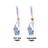 Two RPET fabric wristbands in pastel colours, featuring an adjustable toggle and a one-way toggle design. Each has a logo.